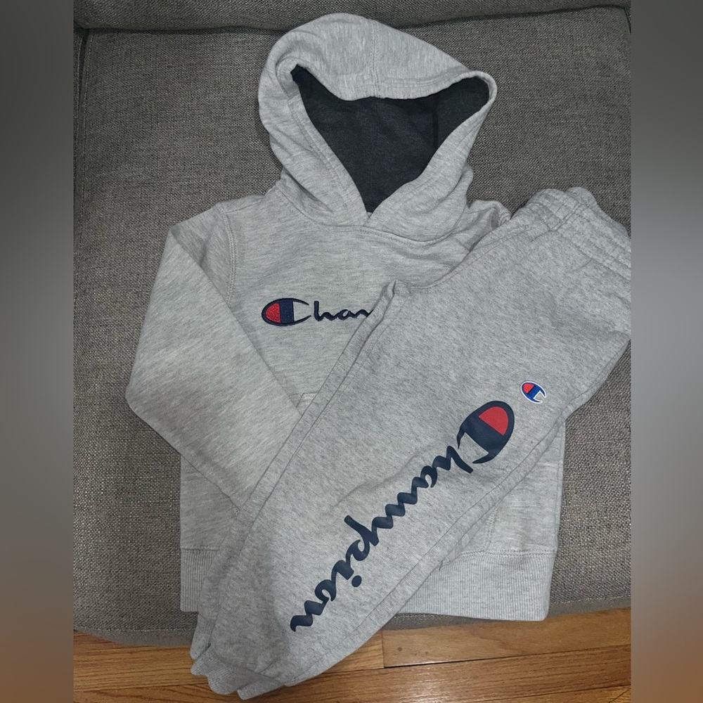 Toddler Gray Champion Sweatsuit